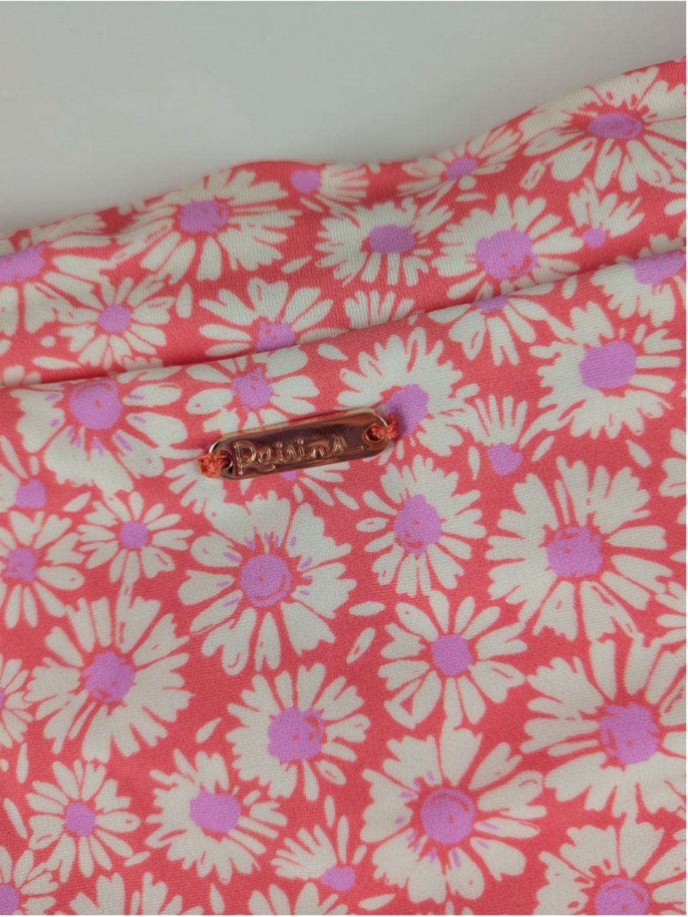Raisins Coral & White Daisy Floral Bikini Bottoms S - Picture 8 of 9